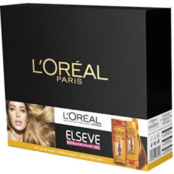 L'Oréal Paris Elseve Extraordinary Oil vyživující šampon na vlasy 250 ml + vyživující balzám na vlasy 200 ml dárková sada