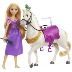 Panenka Mattel Disney Princess Na vlásku Locika a Maxim