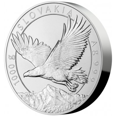 Česká mincovna Stříbrná kilogramová mince Orel stand 1000 g – Zboží Mobilmania