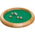 Hrací plato na kostky: dřevo a plátno 30 cm Dice Tray – Zboží Živě