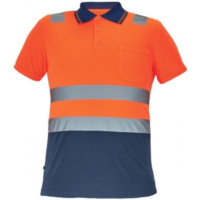 Cerva CADIZ HV polokošile oranžová navy XL – Zboží Dáma
