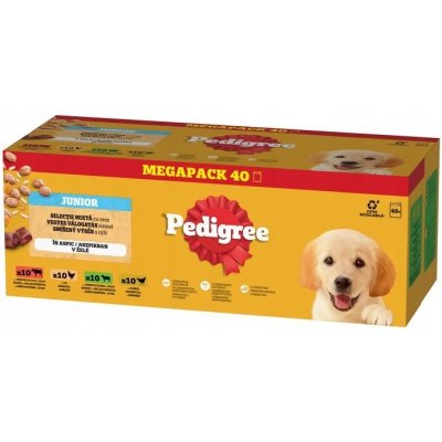 Pedigree Junior míchaný výběr s rýží 40 x 100 g – Sleviste.cz