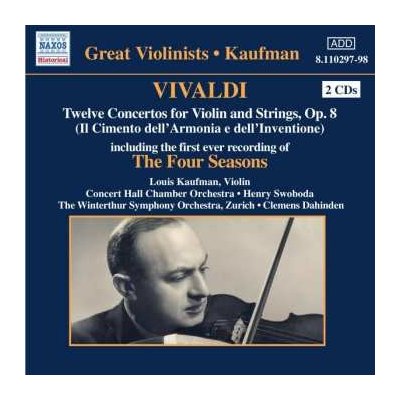 Antonio Vivaldi - Twelve Concertos For Violin And Strings, Op.8 CD – Hledejceny.cz