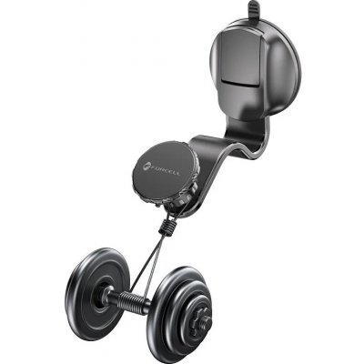 AppleMix Držák do auta FORCELL pro Apple iPhone - magnetický - přísavka / ventilační mřížka - ohebné rameno - černý – Zboží Živě