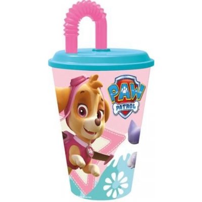 Storline kelímek s brčkem a víčkem Paw Patrol 430ml ST86730