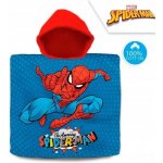 EUROSWAN Pončo Spiderman s kapucí bavlna 60 x 120 cm – Hledejceny.cz