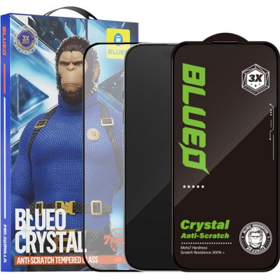 Blueo Crystal Anti-Scratch sklo iPhone 15 Pro Max černé 162471 – Zboží Živě