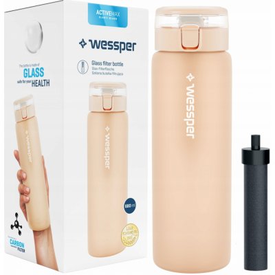 Wessper ActiveMax Clarti Glass 0,68 l béžová/hnědá – Zbozi.Blesk.cz