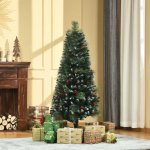 HOMCOM Umělý vánoční stromek Ø50 x 150 cm zelený – Hledejceny.cz