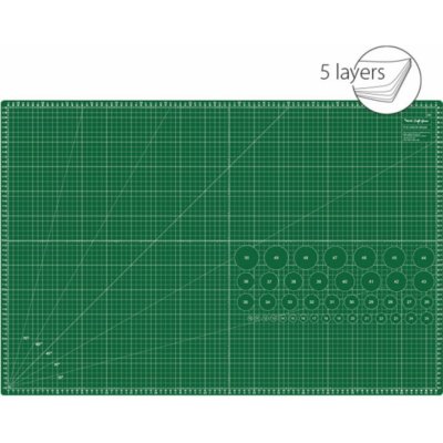 Řezací podložka TEXI GREEN 90 x 60 cm 5vrstvá zesílená – Zboží Dáma
