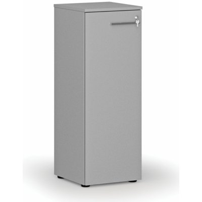 Primo Nízká kancelářská skříň s dveřmi GRAY, 1087 x 400 x 420 mm, šedá – Zboží Mobilmania