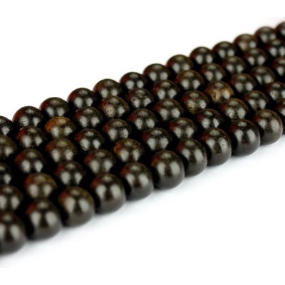 Korálek z ebenového dřeva - ∅ 8 mm - 1 ks – Sleviste.cz