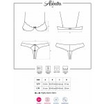 Obsessive Erotická souprava s otevřenou podprsenkou Alabastra – Zboží Mobilmania
