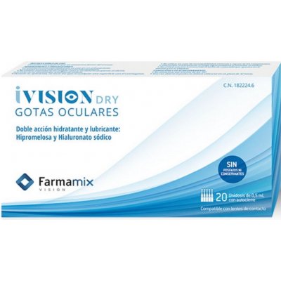 Farmamix iVision dry umělé slzy 0,5 ml 20 kusů – Zbozi.Blesk.cz