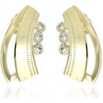 Zlatnictví U Kostela zlaté dámské náušnice lístečky 863 – Zboží Dáma