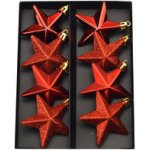 Euro Habitat Sada vánočních ozdob Alcamo červená 8 ks – Sleviste.cz