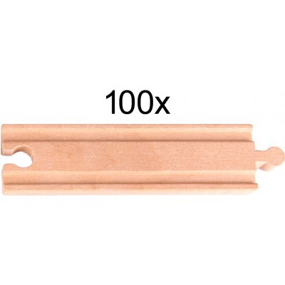 Bella Nova Dřevěné kolejnice rovné délka 15 cm 100 ks – Zboží Dáma Bella Nova Dřevěné kolejnice rovné délka 15 cm 100 ks – Zboží Dáma