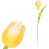 Květina Tulipán plastový ve žluté barvě Cena za 1ks Ve svazku 12ks SG60104 YEL2