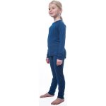 Sensor Merino Air dětský set triko dl.rukáv spodky modrá vínová pruhy – Hledejceny.cz
