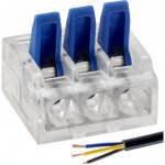 Rychlokonektor 3vodičový rychlokonektor 32A 0,2-4mm 4KV Instalace 250V 3T-Z- – Sleviste.cz