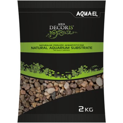 Aquael Natural Multicolored Gravel 5-10 mm 2 kg – Zboží Dáma