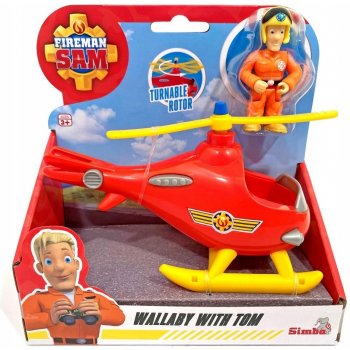 Simba Požárník Sam Vrtulník Wallaby s figurkou