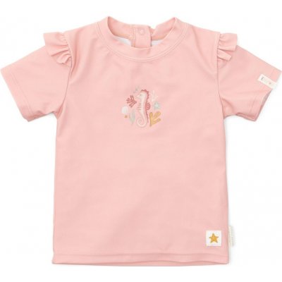 LITTLE DUTCH plavecké triko krátký rukáv Seahorse Pink – Zboží Dáma