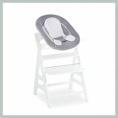 Hauk Alpha+ dřevěná +novorozenecký Newborn set White Grey – Zboží Dáma