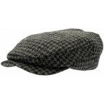 CTH Ericson bekovka driver cap Lucas Harris Tweed šedá kohoutí stopa – Hledejceny.cz
