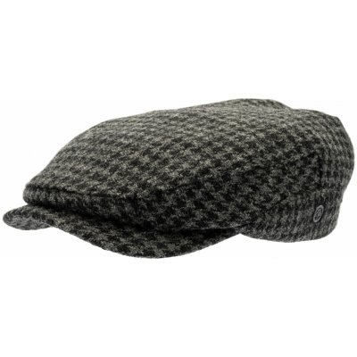 CTH Ericson bekovka driver cap Lucas Harris Tweed šedá kohoutí stopa – Hledejceny.cz
