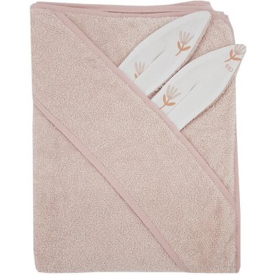 EKO osuška s oušky Rose pink beige meadow – Zboží Mobilmania