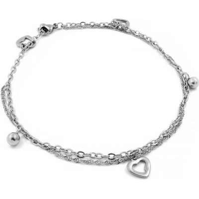 BRUNOshop Dvojitý řetízek na nohu S2691 – Zboží Dáma