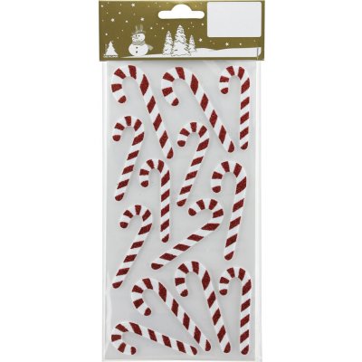 GEROMA Vánoční samolepky Candy Cane bílo-červené 1 balení (13 ks) – Hledejceny.cz