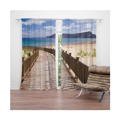 Sablio Závěs Chodníček na pláž: 2ks 140x250cm – Hledejceny.cz