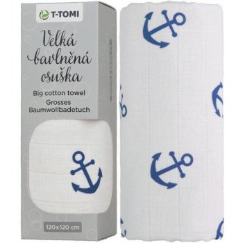 TTOMI Accessories s.r.o. Velká bavlněná TETRA osuška anchors / kotvy