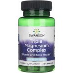 Swanson Triple Magnézium Complex 400 mg 30 kapslí – Hledejceny.cz