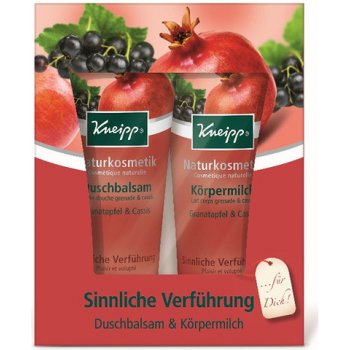 Kneipp Granátové jablko & Černý rybíz sprchový balzám 200 ml + tělové mléko 200 ml dárková sada