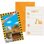 GoDan Pozvánky 6 ks s obálkami - Bagr – Zboží Mobilmania