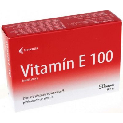 Noventis Vitamin E 100 mg 50 kapslí – Hledejceny.cz