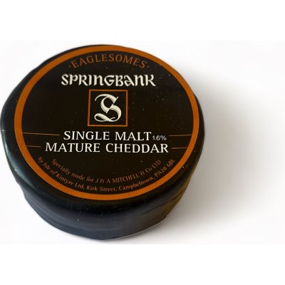 Isle of Kintyre Springbank Baby Cheddar s příchutí single malt whisky 200 g – Zboží Mobilmania