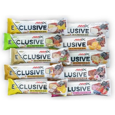 Amix Exclusive Protein Bar 12 x 85 g – Zboží Mobilmania