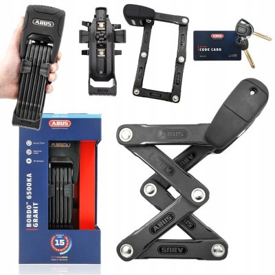 ABUS BORDO GRANIT Xplus 6500KA/90 SH černý – Zboží Dáma