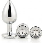 Dream Toys GLEAMING LOVE SILVER PLUG SET – Zboží Dáma