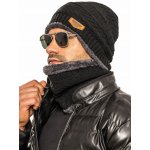 Fashionweek pánská souprava čepice + komín s kožešinou BE01 Černá – Hledejceny.cz
