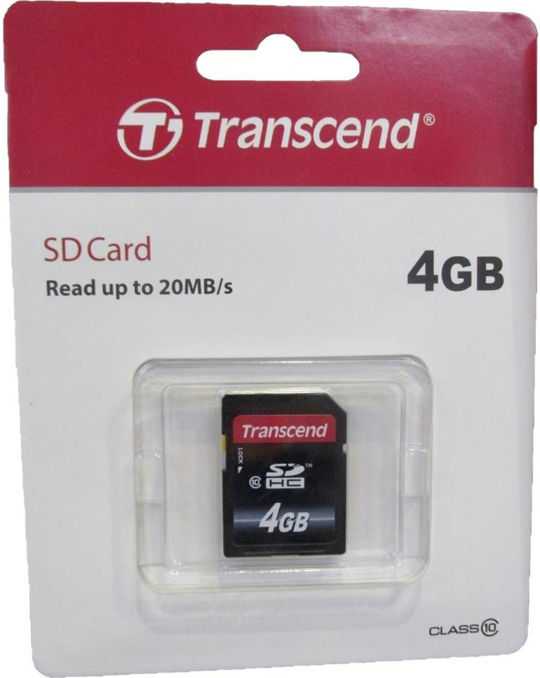 Transcend SDHC 4 GB Class 10 TS4GSDHC10