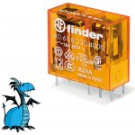 FINDER Relé 40.61.8.230.4000, 1P/16A, 230V AC, AgSnO2 406182304000