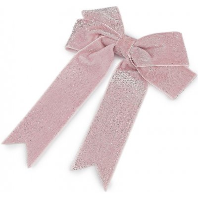 Prima-obchod Vánoční mašle sametová dvojitá 13x18 cm, barva 6 pudrová lurex – Hledejceny.cz