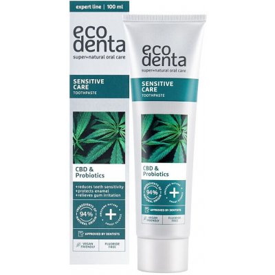 Ecodenta na citlivé zuby s CBD a probiotiky, 100 ml – Hledejceny.cz