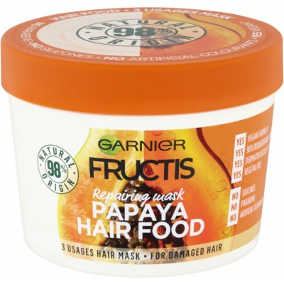 Garnier Fructis Hair Food Papaya maska na vlasy 390 ml – Zboží Mobilmania