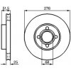 Brzdový kotouč BOSCH Brzdový kotouč větraný Ø276mm 0 986 478 549